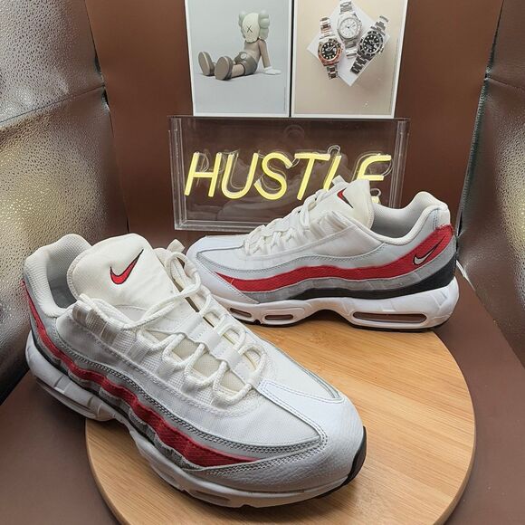 Nike Air Max 95 Men’s Sz 11 Black/Varsity Red/Particle Grey/White - Picture 8 of 12